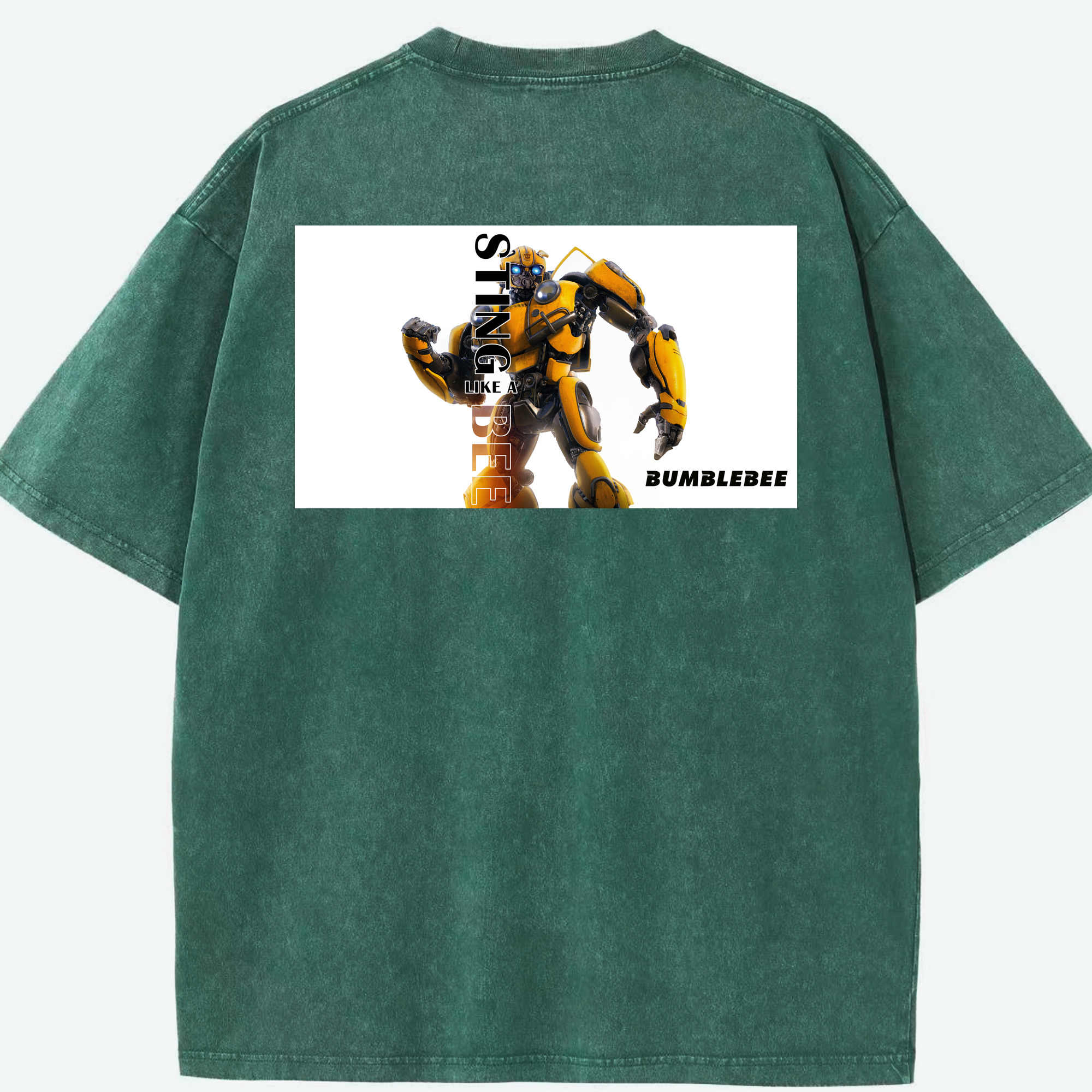 （画像用）  綿100% ヴィンテージ風 半袖Tシャツ（背面プリント）